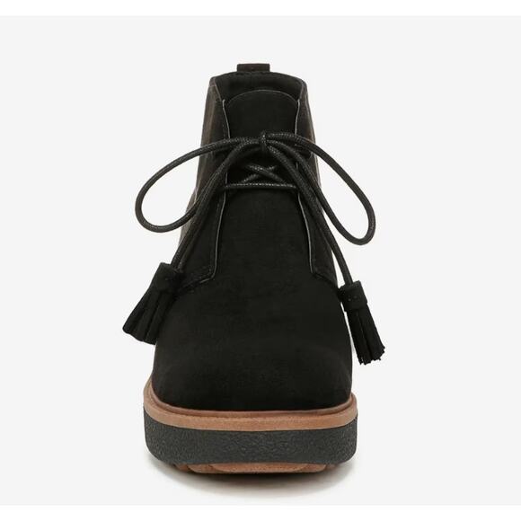 Dr. Scholl's Aurora Wedge Booties 7 Black NWOT Boots Ankle Dr Scholls Comfort - Picture 2 of 8